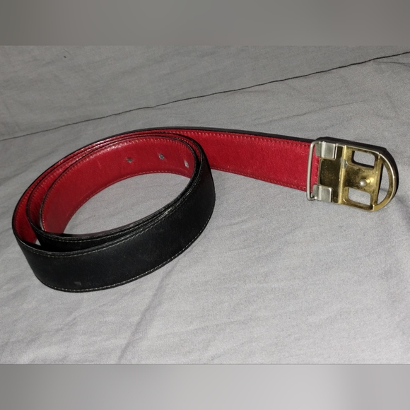 BALLY ITALIAN MADE BLACK LEATHER BELT - Picture 11 of 15